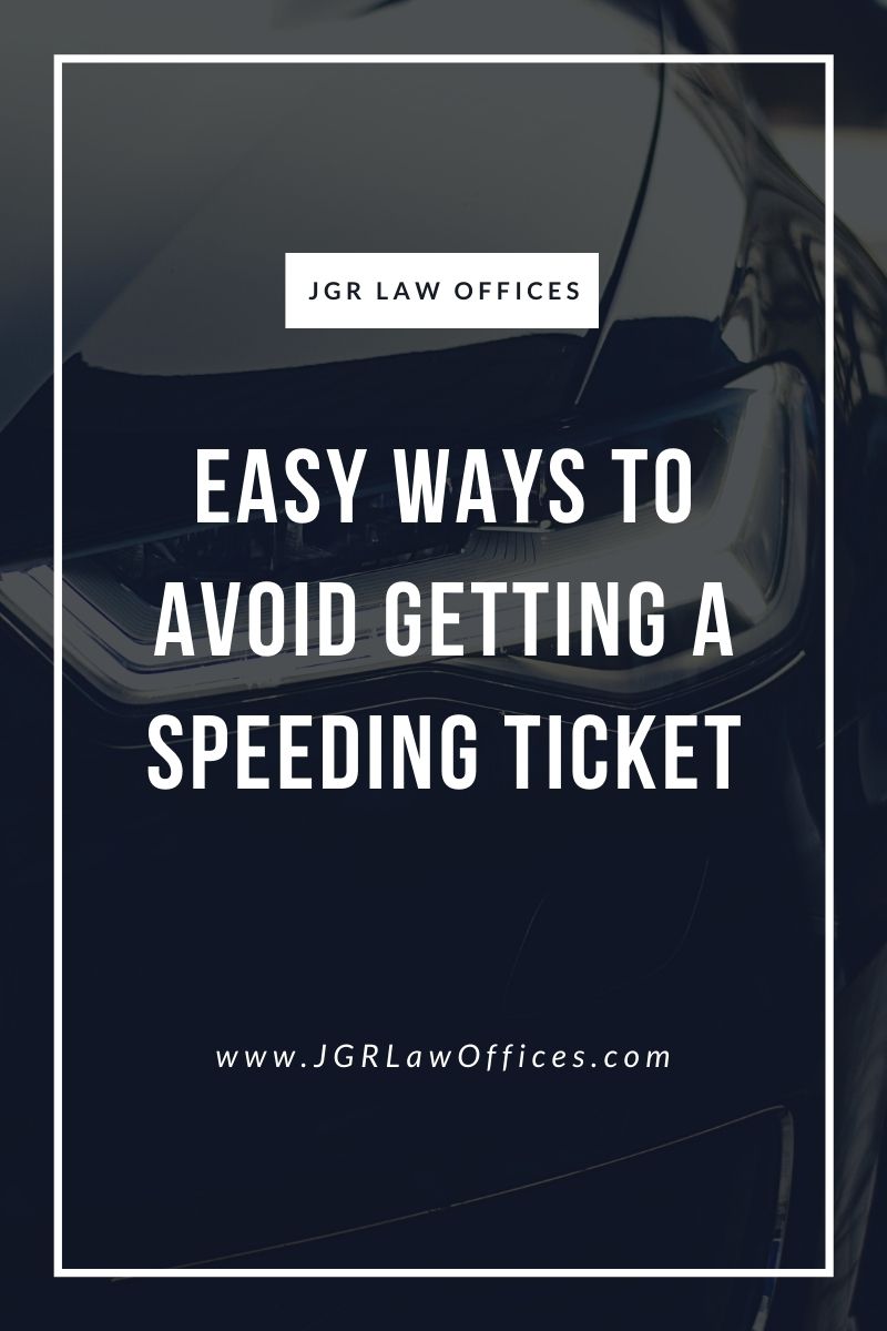 Easy Ways to Avoid Getting a Speeding Ticket