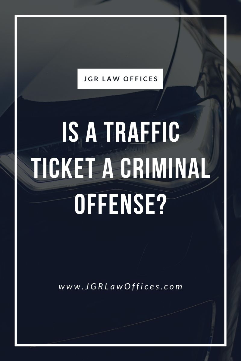 Is a Traffic Ticket a Criminal Offense