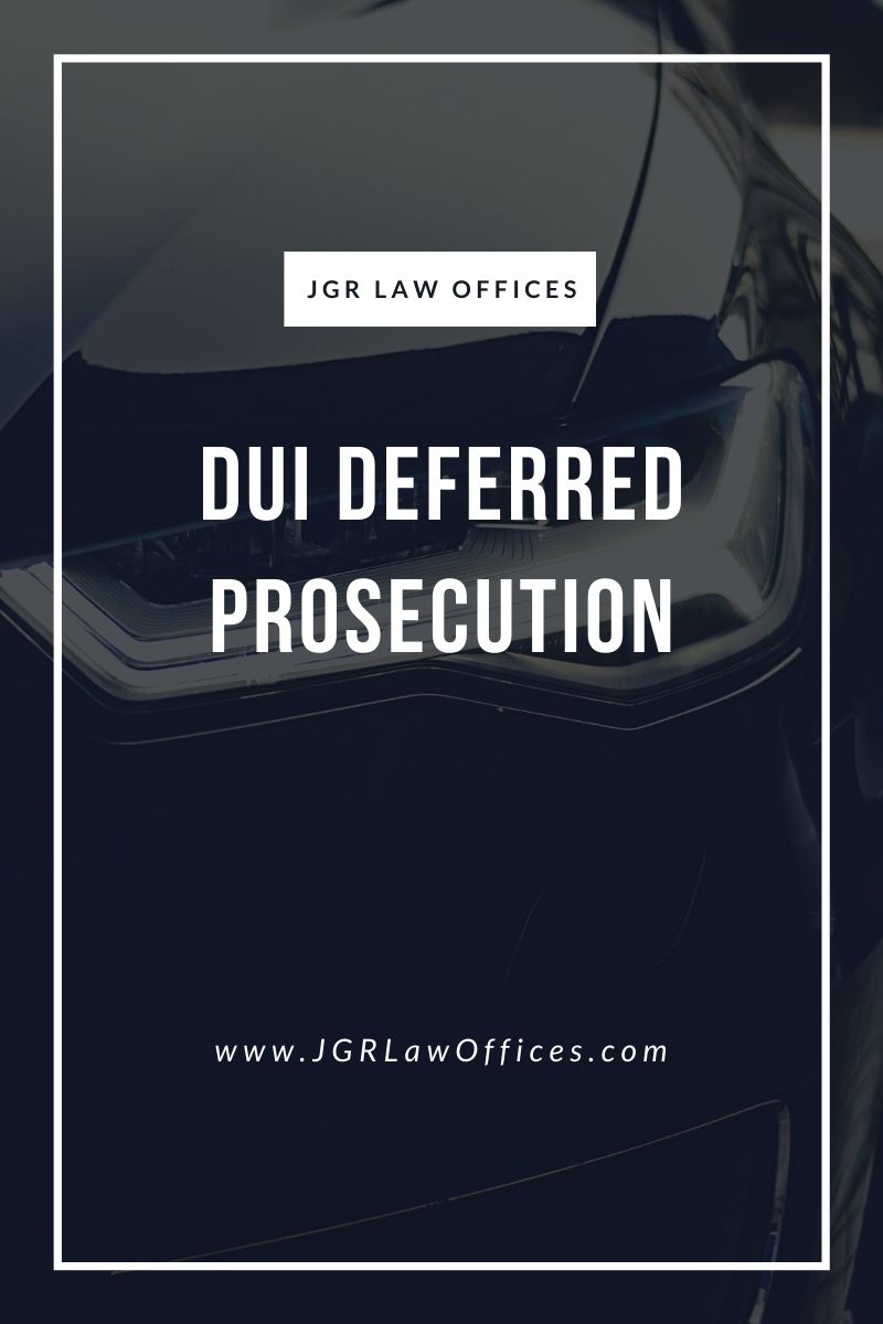 DUI Deferred Prosecution