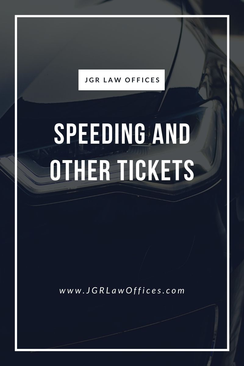 Speeding Tickets and Other Infractions