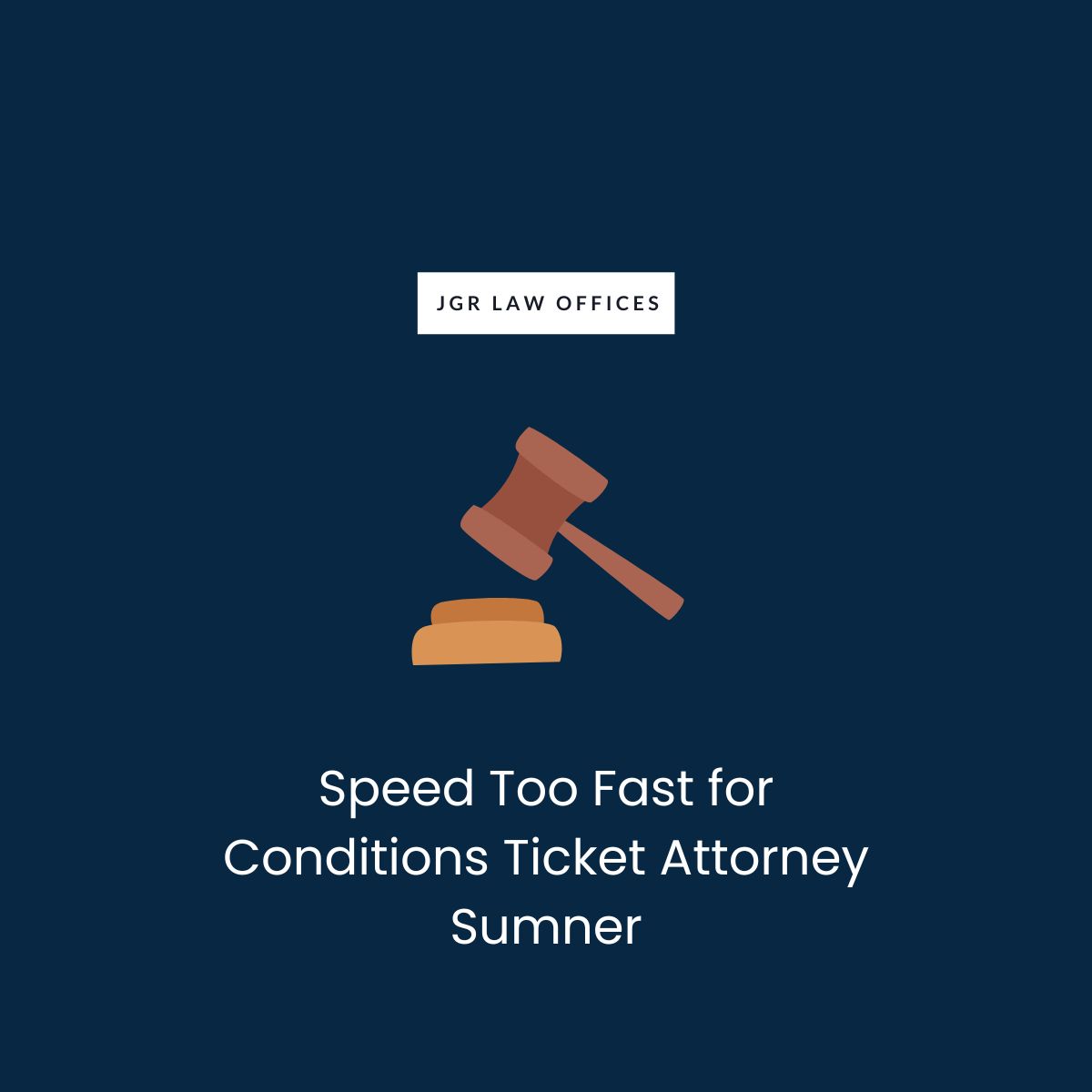 Speed Too Fast for Conditions Ticket Attorney Sumner