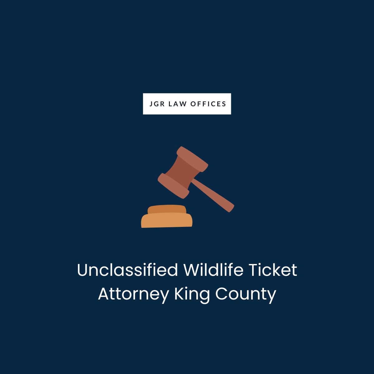 Unclassified Wildlife Ticket Attorney King County